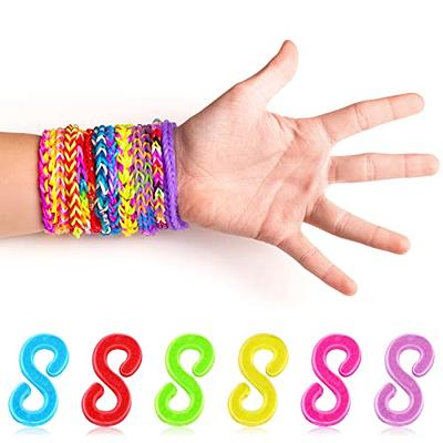 500PCS S Clips Rubber Band Clips Plastic Connectors Refills Kit Clip for  Loom Bracelets DIY Handicrafts, Exquisite Gadgets, Toys for Kids, Boys and  Girls (Colorful) - Yahoo Shopping