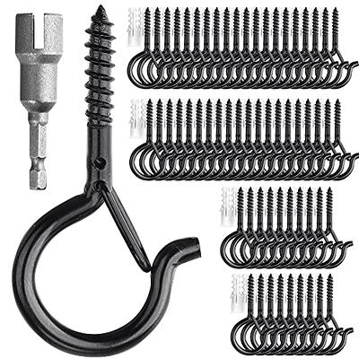 DRT DERUITAI Cup Screw Hooks,1-1/2 inch Vinyl Coated Ceiling Hooks,45 Pack Screw  in Hooks Plant Hanger Hooks,Wind Chimes Hooks Kitchen Cup Hooks for Hanging  Indoor & Outdoor Use(White) - Yahoo Shopping