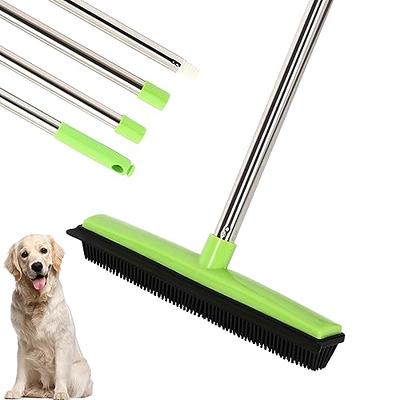 HARPER 24 in. Indoor Hardwood/Steel Handle Push Broom for Pet Hair