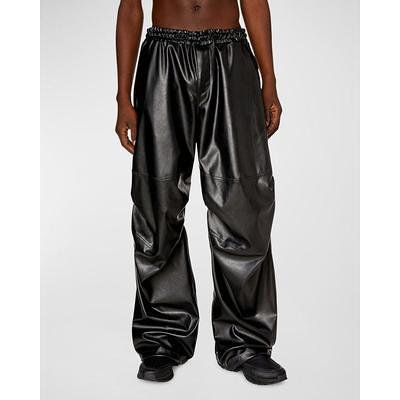 P Marty Lth Faux-leather Combat Pants - Yahoo Shopping