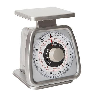 Taylor White Analog Kitchen Scale 11 lb