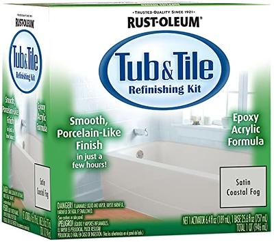 White, Rust-Oleum Tub and Tile Aerosol Paint-280882, 12 oz 