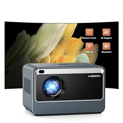 Projector WiFi Bluetooth Mini Portable: HISION 1080P Full HD 4K