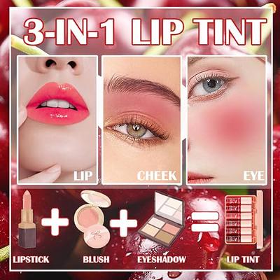  6 Colors Lip Stain Set,Korean Lip Gloss Watery, Multi-use Lip  & Cheek Tint Moisturizing Mini Liquid Lipstick,Long-lasting Waterproof  Non-Sticky Cup High Pigment Lip Makeup : Beauty & Personal Care