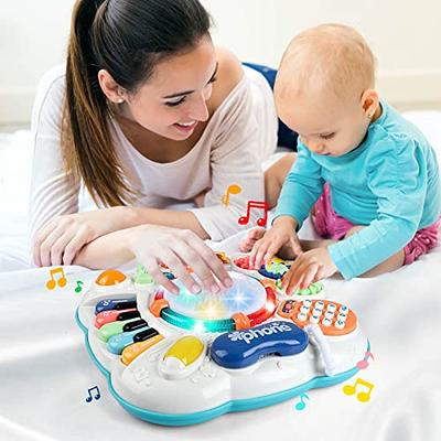 Music Activity Center Table for 6 to 12 Months Early Learning Baby Toys  12-18 Months Infant Kids Christmas Birthday Gifts for Toddlers 1 2 3 Year  Old