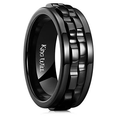 Dropship 6Pcs Fidget Band Rings For Women Men Stainless Steel Spinner  Anxiety Ring Moon Star Ring Stress Relieving Wedding Promise Spinning Rings  Set Size 8 to Sell Online at a Lower Price |