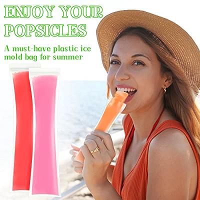 Ice Popsicle Molds Bags Pop Mold Pouch With Zip Seals Foldable