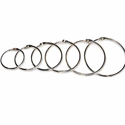 HAHIYO Metal Binder Rings 2 Inch Book Rings Key Rings Bulk Big Large Key  Ring Binder Ring Metal Rings for Index Cards Loose Leaf Binder Rings Index