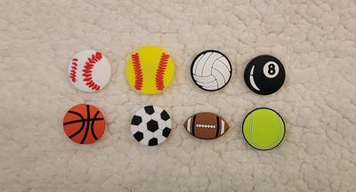  Sports Letters Numbers Charms for Clog Shoe Decoration,  Basketball Baseball Hockey Lacrosse Softball Soccer Football Volleyball  Sneakers Charm Gift for Boys Girls Kids Teens and Adults : Clothing, Shoes  & Jewelry