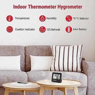 ThermoPro TP157 Hygrometer Indoor Thermometer for Home, Room Thermometer  Humidity Meter with Accurate Temperature Humidity Sensor for Greenhouse  Baby Room Office-1 Pack - Yahoo Shopping