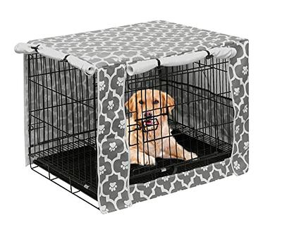 Gorilla Grip Heavy Duty Light Reducing Dog Crate Covers, All Sides Open,  Cover Fits 48 Kennel, Breathable Mesh Windows, Washable Durable Puppy