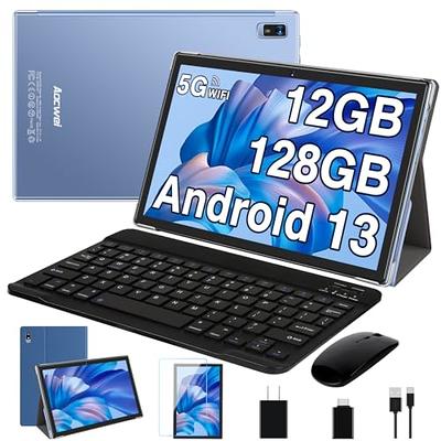 YESTEL 2023 Newest Android 13 Tablet 10 inch Tablet with 12GB RAM + 128GB  ROM,1TB Expand,2.0GHz Octa-Core Processor,IPS HD Display,Support 5G  WiFi,GPS,Bluetooth 5.0 with Keyboard,Mouse - Grey - Yahoo Shopping