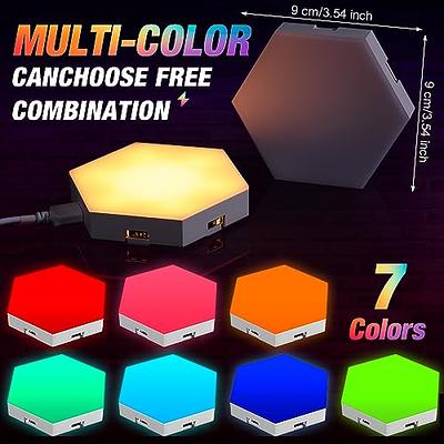 VIHOSE 24 Pcs Christmas Hexagon Lights Panels Cool Music Sync Honeycomb  Shape LED Lights Remote Control Gaming Light for Adults Kids Living Room  Bedroom Wall Children Room Gaming Room - Yahoo Shopping