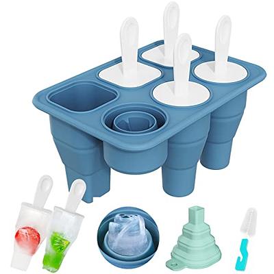  Set of 8 Silicone Ice Cream Mould 4 Cavity Ice Lolly