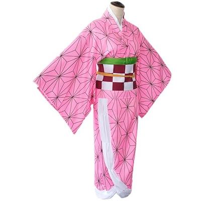Anime Cosplay Costumes Kimono Outfits Halloween Full Set for Men and  Women(Pink+Wig-S/M) - Yahoo Shopping