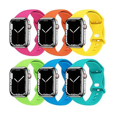  Lerobo 3 Pack Sport Band Compatible with Apple Watch Bands 44mm  45mm 42mm 49mm Women Men,Soft Silicone Sport Strap Replacement Band for Apple  Watch Ultra iWatch Band Series 8 7 6,Series