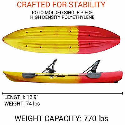 BKC TK122 Angler 12-Foot, 8 inch Tandem 2 or 3 Person Sit On Top