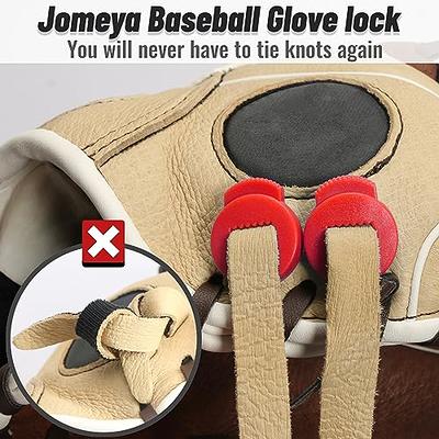  Jomeya Glove Locks, 8 Pack Baseball Glove Lace Locks, No More  Knots Required, Universal Fit for Baseball and Softball Gloves (Black) :  Sports & Outdoors