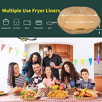 Air Fryer Paper Liners,125Pcs Parchment Paper, Air Fryer