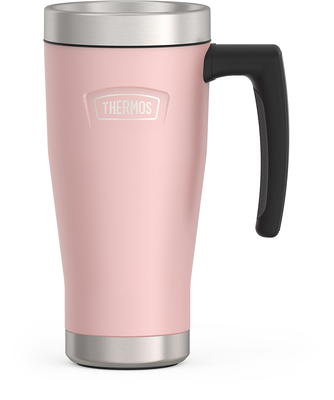 JoyJolt Triple Insulated Tumbler with Handle. 12 oz Stainless Steel Travel  Coffee Tumblers with Lid and Handle - Pink