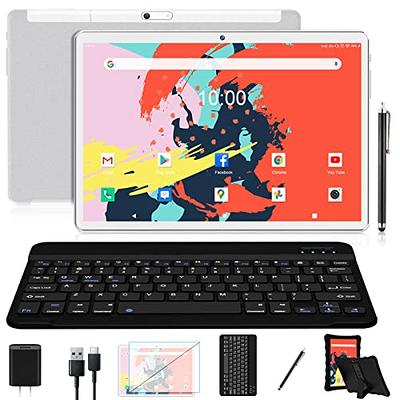 Tablet 10.1 Inch Android 12 Tablets 2024 Latest Android Tablet 128GB  ROM+16GB RAM (8+8 Virtual), 2 in 1 Tablet with Keyboard, Powerful  Octa-Core+13MP