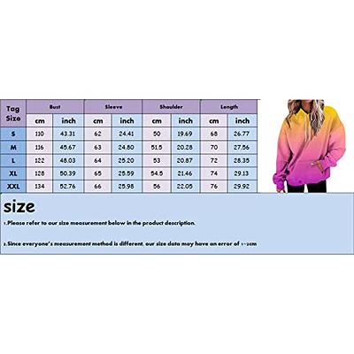 Miekld Womens Oversized Sweatshirt Gradient Color,99 cent items