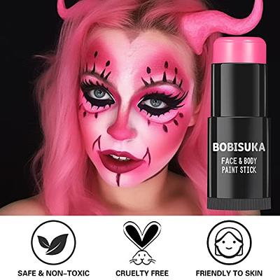 Water Activated SFX Face and Body Paint - Red Face Paint, Special Effects  Makeup 18g Cake Tub - Pretend Costume and Dress Up Makeup - Great For