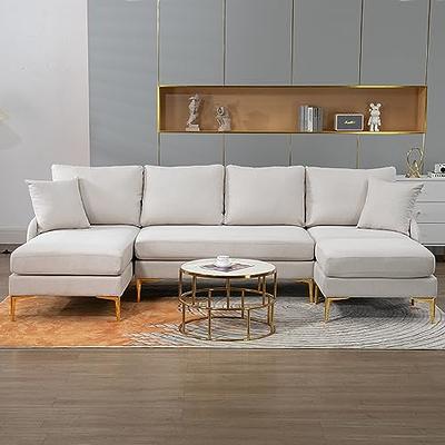 Reversible Left or Right Chaise Sectional Sofa Set U-shape 4