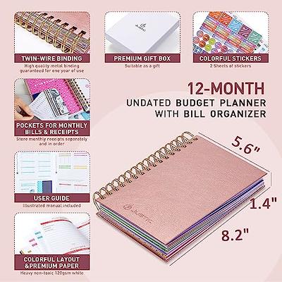 JUBTIC 2023-2024 Budget Planner and Monthly Bill Organizer with 12 Pockets.  Undated Financial Planner Budget Book and Expense Tracker Notebook,  Budgeting Journal - 5.6 x 8.2 (Rose Gold) - Yahoo Shopping