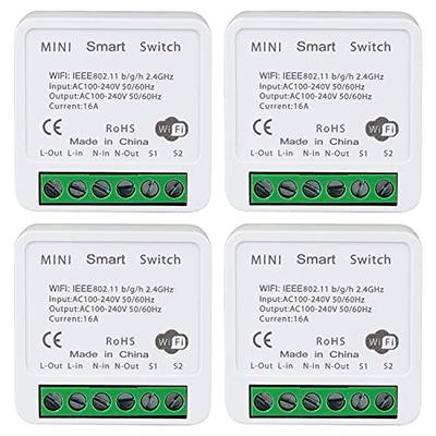 Meross Homekit Smart DIY Light Switch Module WiFi In-Wall Switches Wireless  1Gang 1Way Switch For Alexa Google Home SmartThings