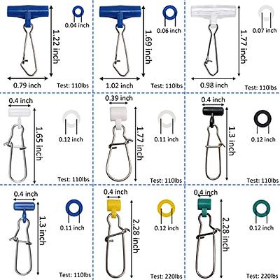 Fishing Line Sinker Slides Catfishing, 10/60pcs Heavy Duty Sinker Weight  Connectors Sinker Slider with Duo-Lock Snap for Saltwater Surf Fishing Rigs
