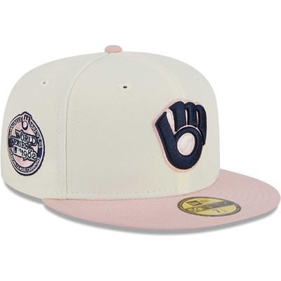 Men's New Era White/Pink York Yankees Chrome Rogue 59FIFTY Fitted Hat