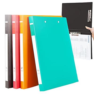 UPZDER 10 Pack Clear Plastic File Folders, L-Type Plastic File Folders  Letter Size, Project Pockets Plastic Sleeves Transparent Folder for Office  