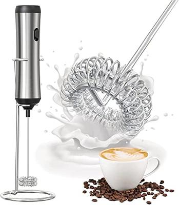 Venigo Handheld Milk Frother, Battery Operated Electric Foam Maker and  Mixer for Drinks, Perfect for Bulletproof Coffee, Matcha, Cappuccino, and  Hot