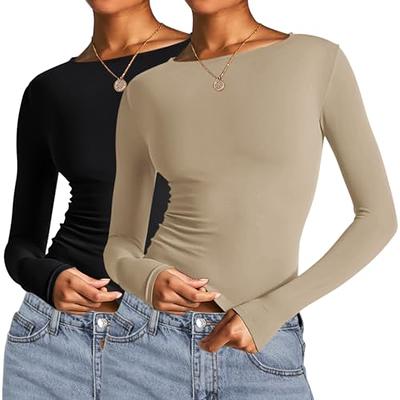 MathCat Workout Shirts for Women Long Sleeve Yoga Shirt Quick Dry Gym Athletic  Tops Seamless Compression Shirts Black - Yahoo Shopping