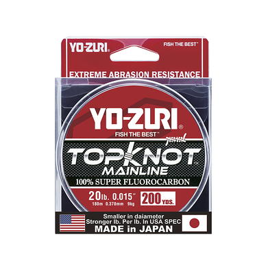 Yo-Zuri Topknot 100% Fluorocarbon Main Line 20lb 200yd Clear - Yahoo  Shopping