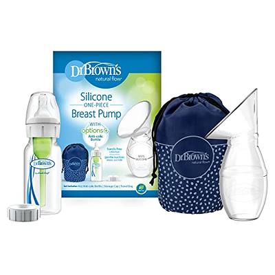 Dr. Brown's Natural Flow MilkSPA Breastmilk and Bottle Warmer with Silicone  One-Piece Breast Pump Breast Milk Catcher & Travel Bag, 4oz Anti-Colic  Options+ Baby Bottle, Level 1 Nipple & Travel Lid 