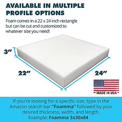 2pack High Density Upholstery Foam ( Cushion Sofa chair couch replacement  Upholstery sheet) 1 Thickness x 24 Width x 72 Length :: Shop By Foam.