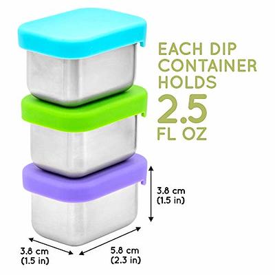 Condiment Cups container with Lids- 8 pk. 3 oz.Salad Dressing Container to  go Small Food Storage Containers with Lids- Sauce Cups Leak proof Reusable