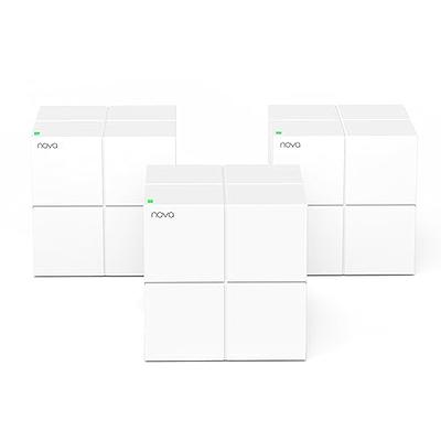 Tenda Nova Mesh WiFi System - Covers 3500 sq.ft - AC1200 Dual-Band Mesh  Network for Home Internet - Parental Control - 3-Pack