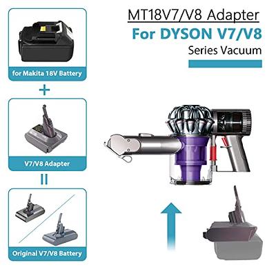 Adapter for Makita 18V Lithium Battery BL1850 BL1815 BL1830 Convert To for  Dyson V6 V7 V8 Battery for Dyson Cordless Vacuum Use