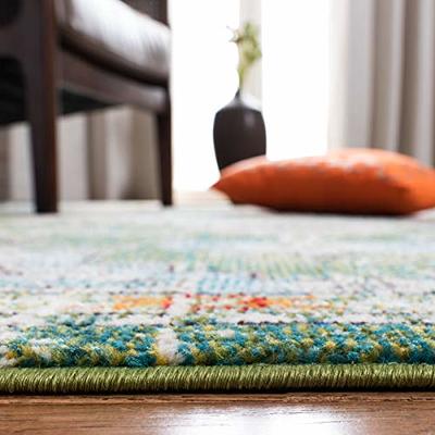 SAFAVIEH Madison Collection Area Rug - 9' x 12', Green & Turquoise