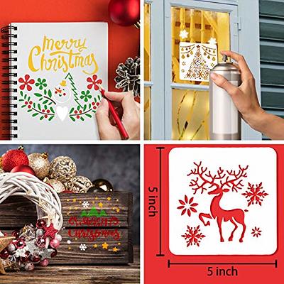 Leesgel Christmas Stencils for Painting, Drawing Stencils for Christmas  Craft Supplies Card Making Kit for Kids Adults, Christmas Holiday Stencils  for Spraying Window Wood Scrapbook Glass Décor - Yahoo Shopping