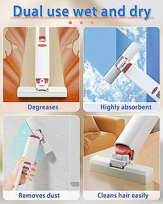 Mini Mop, Portable Self-Squeeze Sponge Mop with 3pcs Absorbent Cotton  Heads, Hand-Free Cleaning Mini Mop for Small Spaces Bathroom, Kitchen,  Tableware, Desktop, Glass - Yahoo Shopping