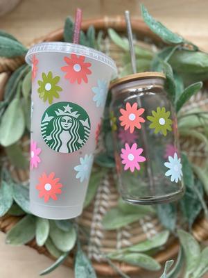 Starbucks Flower Reusable Cup Custom Starbucks Tumbler 