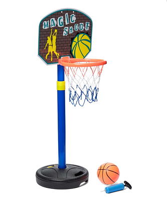 MD Sports EZ-Fold 2-Player 80.5 inch Arcade Basketball Game with Authentic  PC Backboard, Multi-Color 