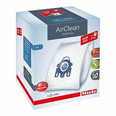 Miele AirClean 3D Efficiency Dust Bag, Type GN, XL Value Pack, 8