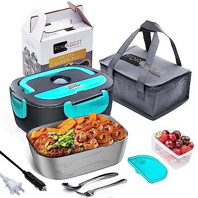 PlanetBox Rover Classic Stainless Steel Bento Lunch Box with 5 Compartments for Adults and Kids (p5000n)