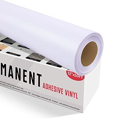 YRYM HT HTV Heat Transfer Vinyl Rolls - 12 x 10ft White HTV Vinyl