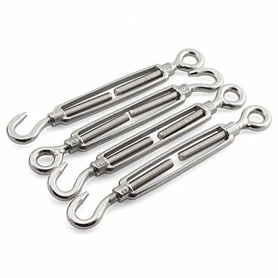 8Pcs Adjustable Wire Ropes with Hooks, Stainless Steel Picture